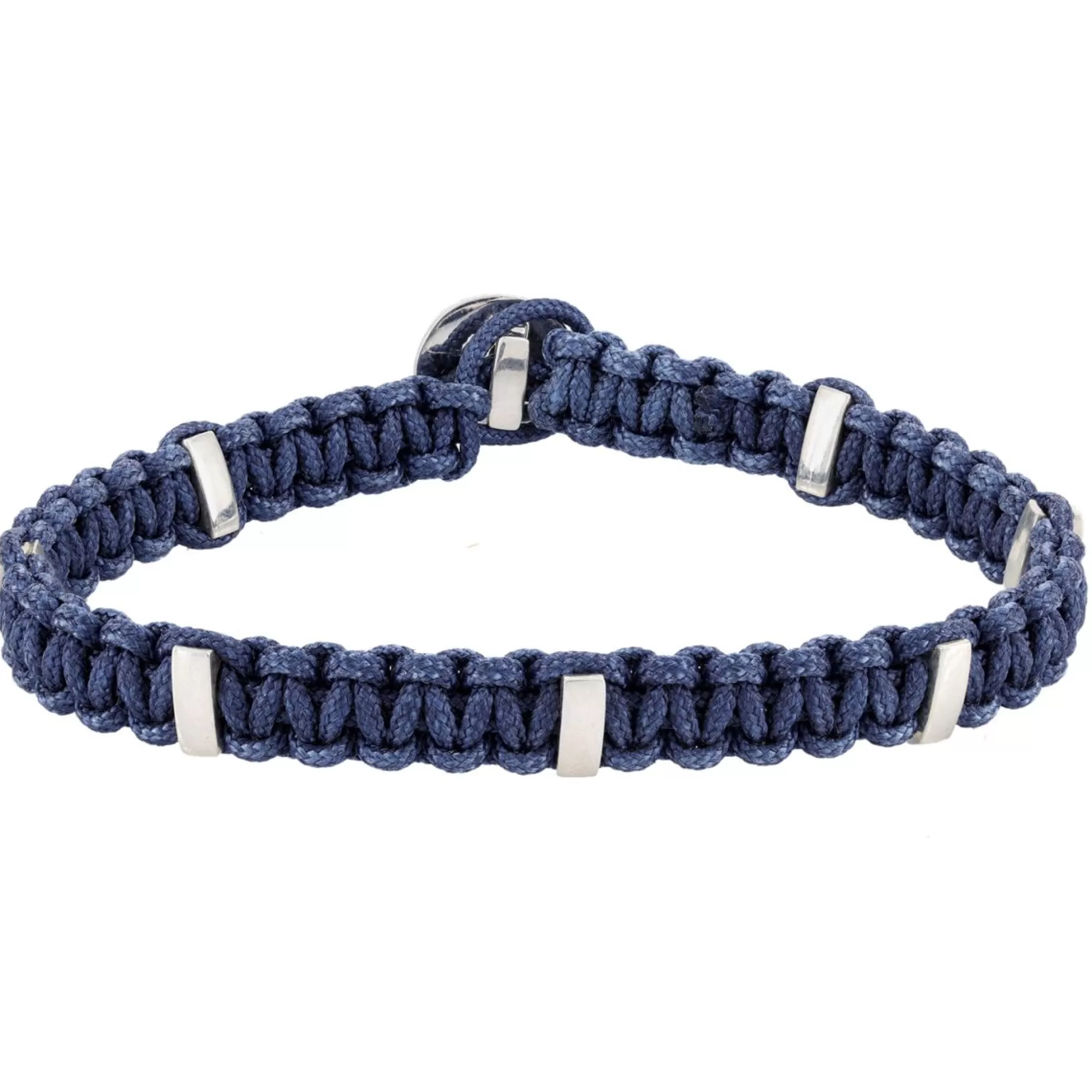 Zadeh New York Santos Small Blue Macrame Bracelet Outlet