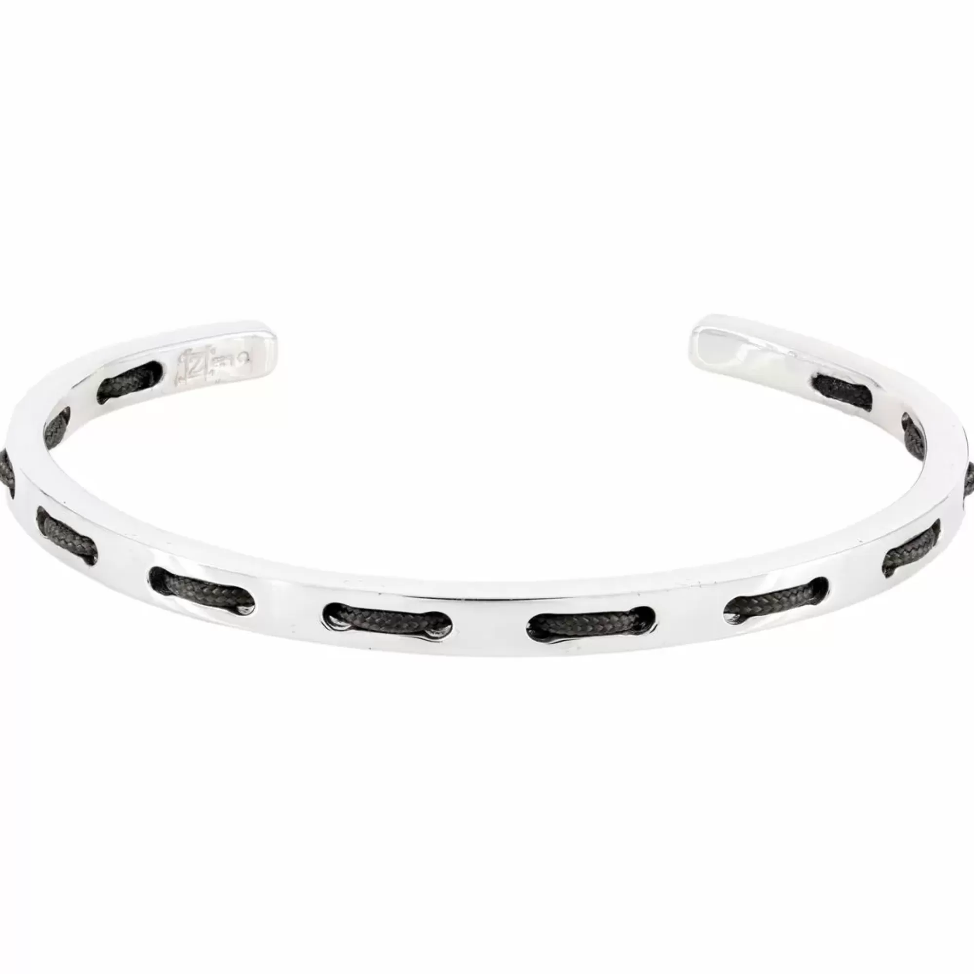Zadeh New York Stitch Medium Sterling Silver Cuff Bracelet New