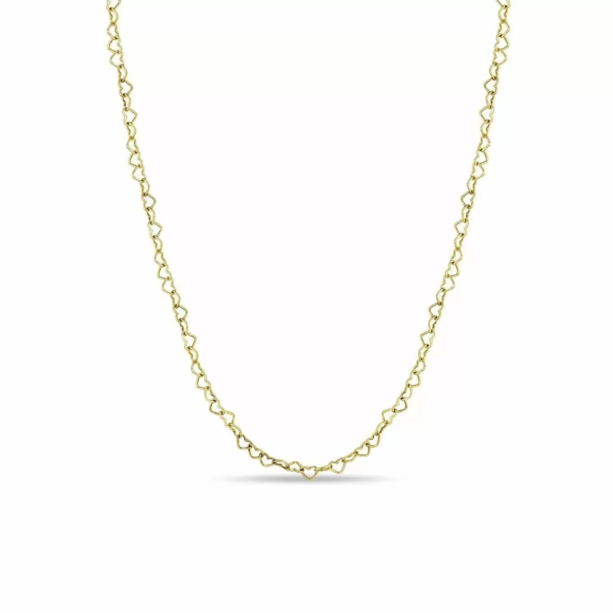 Zoe Chicco 14K Heart Link Necklace Cheap