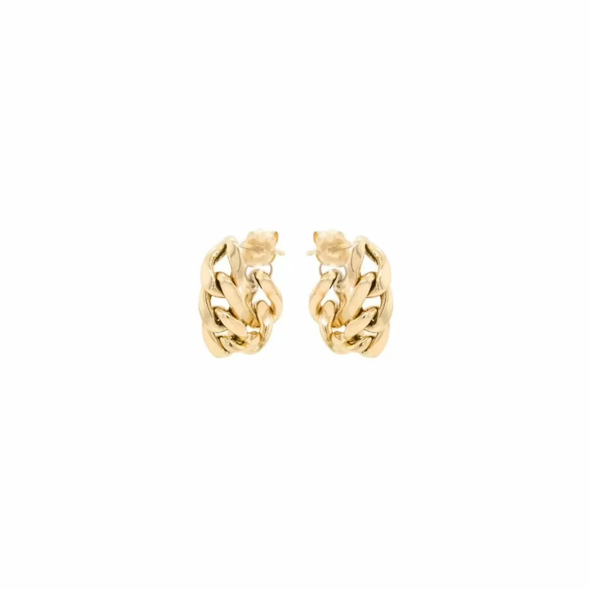 Zoe Chicco 14K Large Curb Chain Huggie Hoop Earrings Best Sale