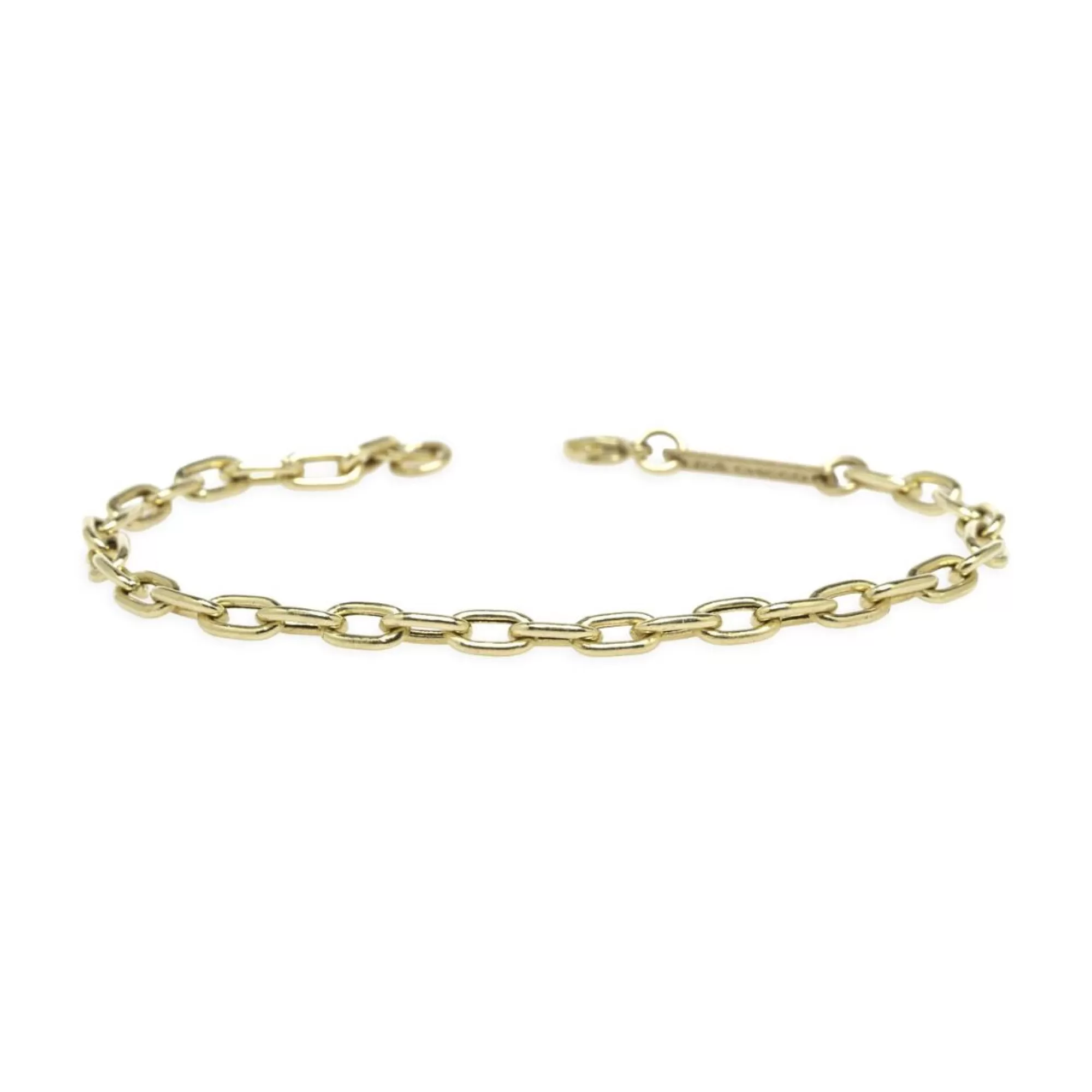 Zoe Chicco 14K Yellow Gold Oval Link Chain Bracelet Flash Sale